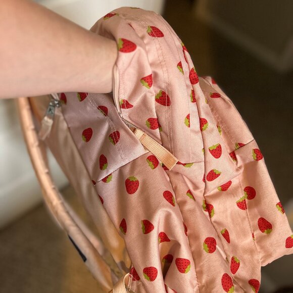 JanSport Big Student 17.5"-Backpack in Strawberry Shower Pink - Picture 10 of 16